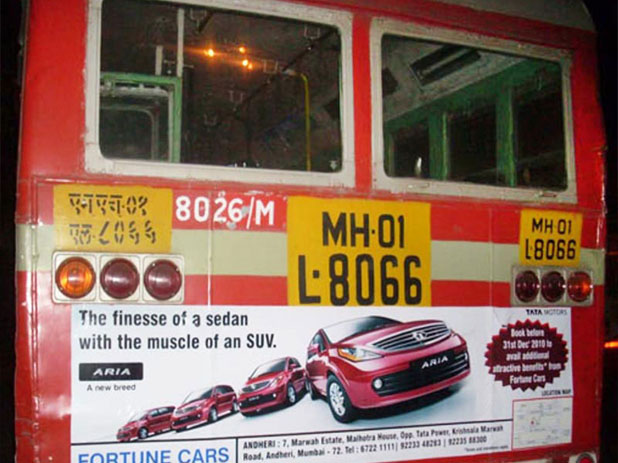 Bus Back Panel Advertising